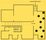 A black line drawing on a yellow background, depicting the Henry Moore Institute's gallery spaces. Numbered circles from 2 to 9 are in the first gallery space.