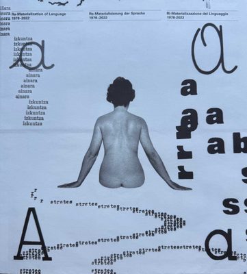 Cover of the book Re-Materialization of Language 1978-2022.