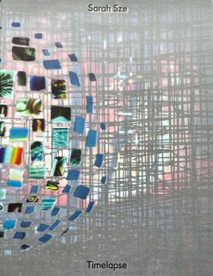 Cover of 'Sarah Sze : timelapse', featuring an abstract, collaged image.
