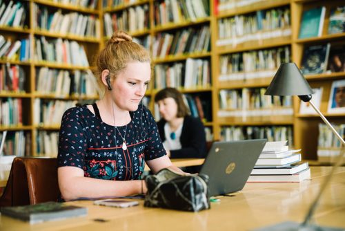 Researchers working in the Henry Moore Institute's library