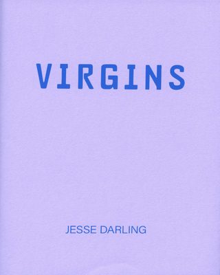 Cover of the book 'Virgins' by Jesse Darling, with blue text on a light purple background.